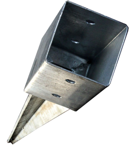 Einschlagbodenhülse 71/900/150 mm, feuerverzinkt, Materialstärke 1,8 mm - 1