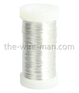10 Spulen Myrtendraht echt versilbert, Ø 0,30 mm, ca. 100 g - 0