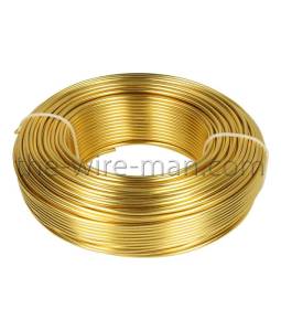 10 x 0,50 kg Aluminiumdraht goldfarbend Ø 2,0 mm, ca. 60 m - 0