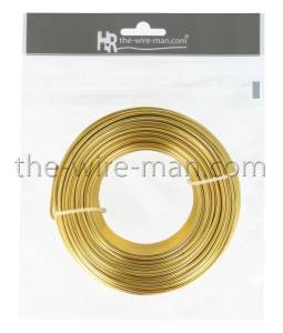 10 x 0,50 kg Aluminiumdraht goldfarbend Ø 2,0 mm, ca. 60 m - 1