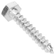 6-kant Holzschrauben DIN 571, galvanisch verzinkt - 12 x 100 mm,  50 Stück / Paket