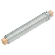 1 x Wickeldraht auf Holzstäbchen Ø 0,65 mm, 100 g, ca. 40 m, galvanisch verzinkt