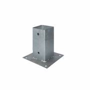 Aufschraubbodenhülse 91/1,8 mm, feuerverzinkt - Platte 150 x 150 mm