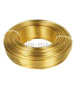 10 x 0,50 kg Aluminiumdraht goldfarbend Ø 2,0 mm, ca. 60 m